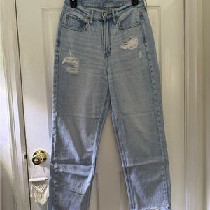 American Eagle Outfitters Light Blue Straight Leg Jeans